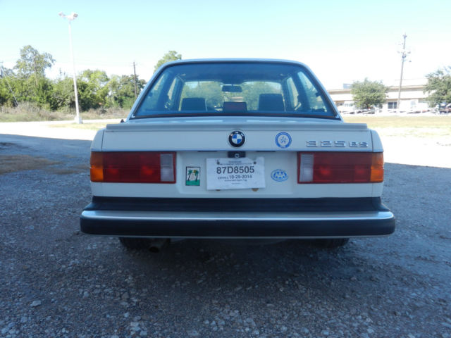 1987 White BMW 3-Series Coupe