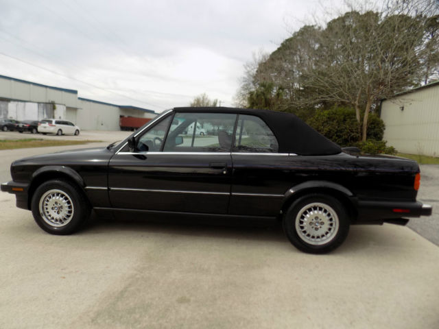 1987 Black BMW 3-Series Convertible
