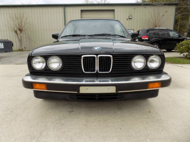 1987 Black BMW 3-Series Convertible