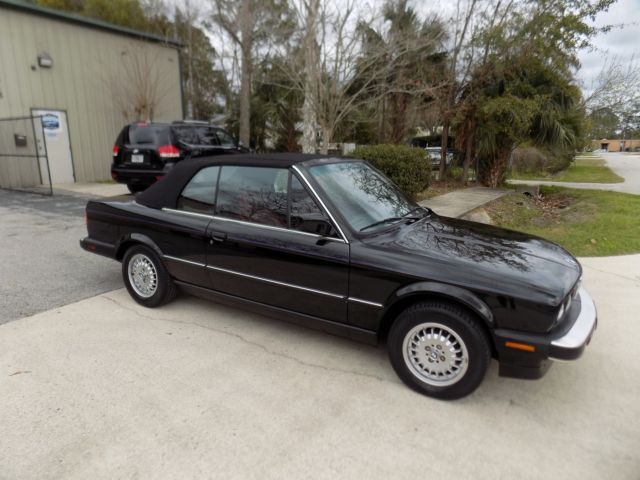 1987 Black BMW 3-Series Convertible