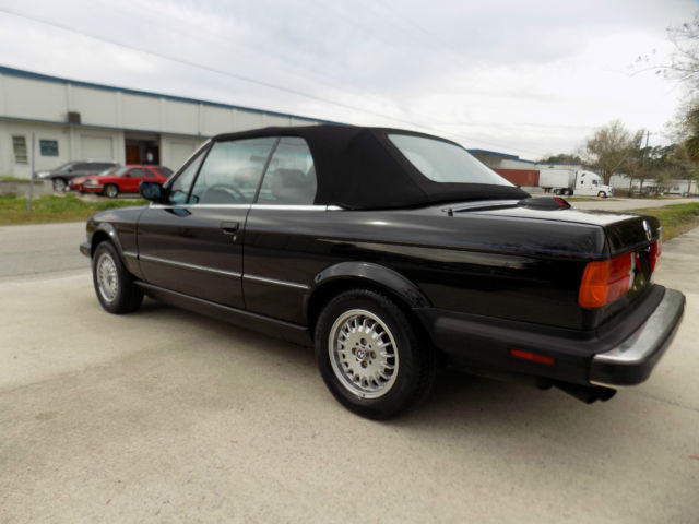 1987 Black BMW 3-Series Convertible