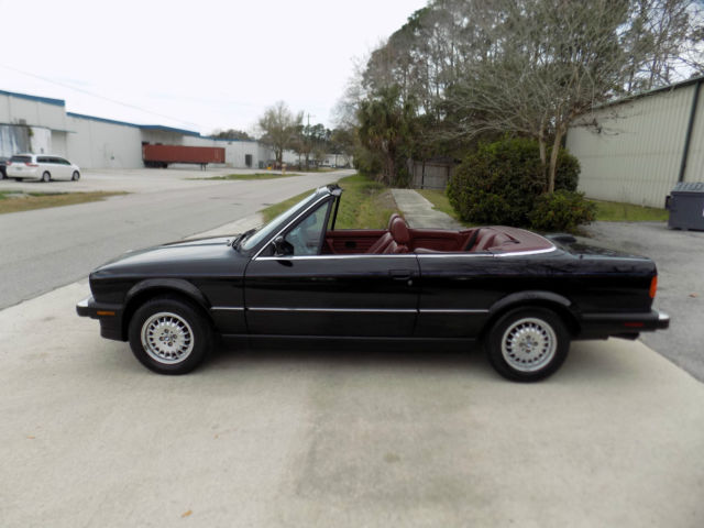 1987 Black BMW 3-Series Convertible