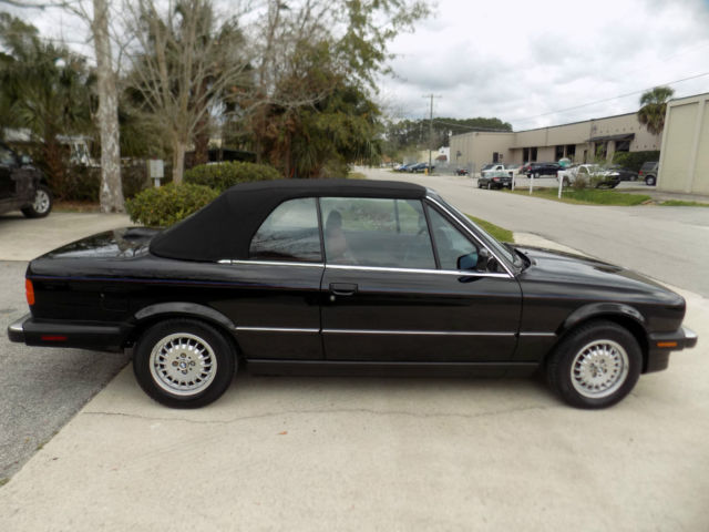 1987 Black BMW 3-Series Convertible