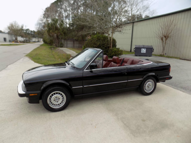 1987 Black BMW 3-Series Convertible