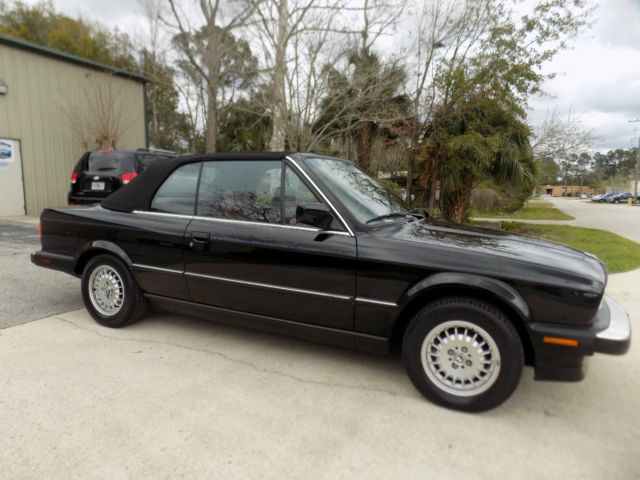 1987 Black BMW 3-Series Convertible