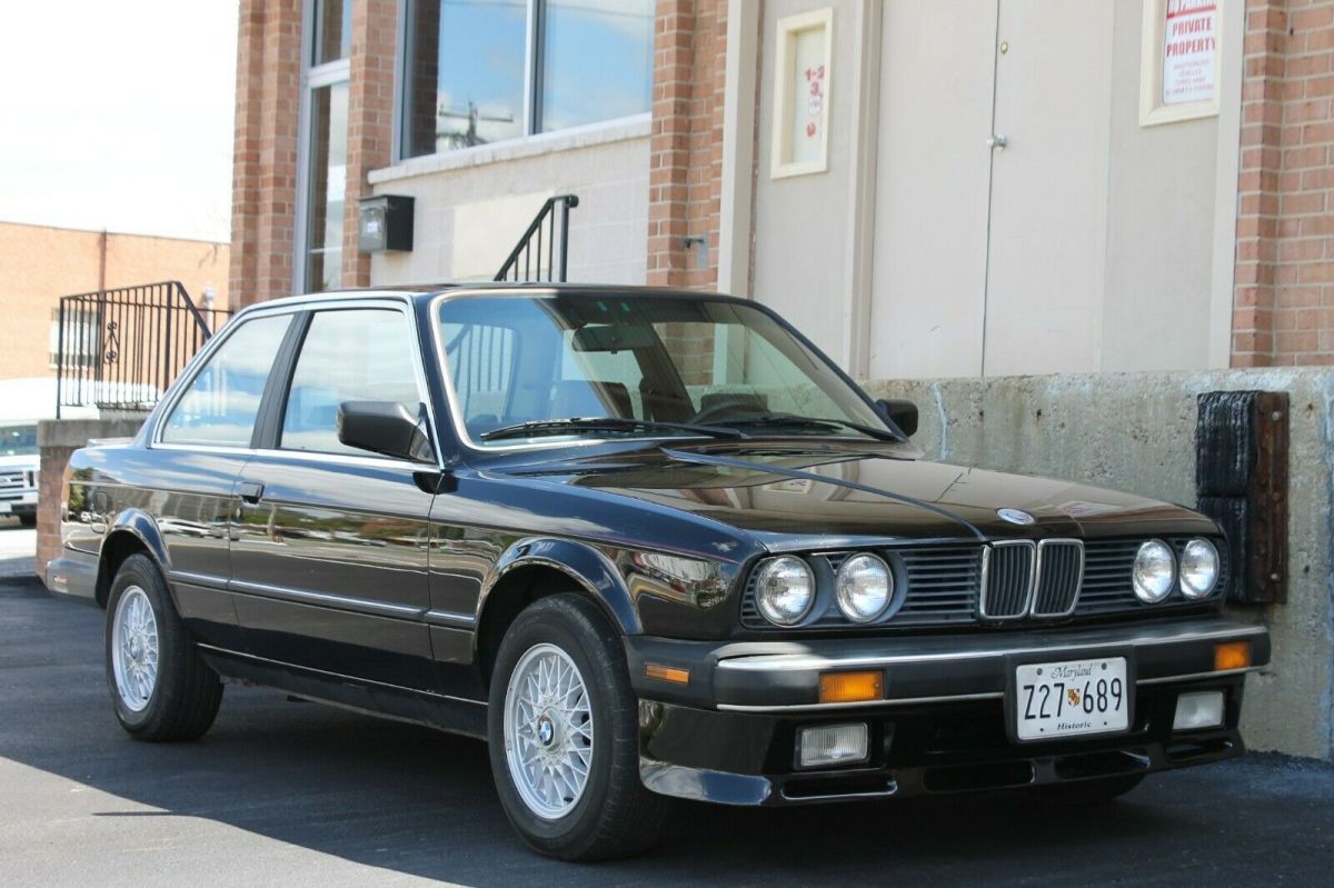 1987 Black BMW 3-Series Coupe