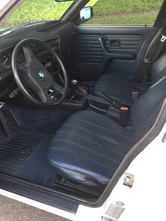 1987 White BMW 3-Series Sedan