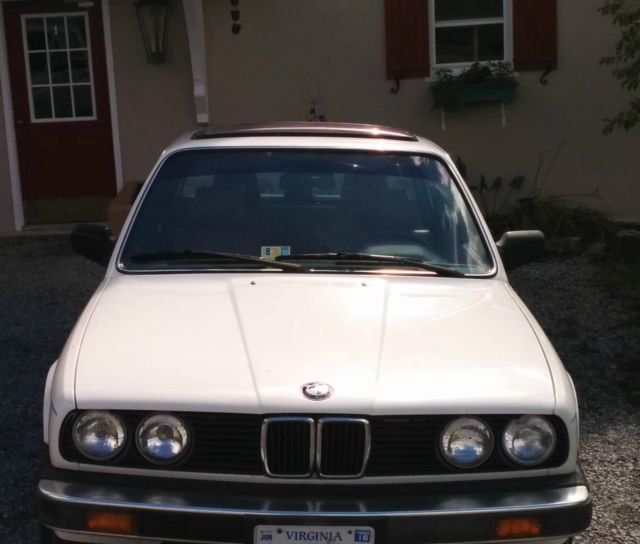1987 White BMW 325i Convertible