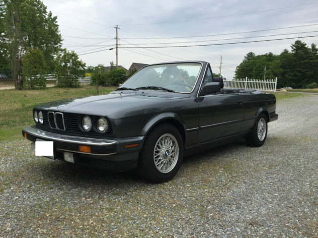 1987 Gray BMW 3-Series Convertible