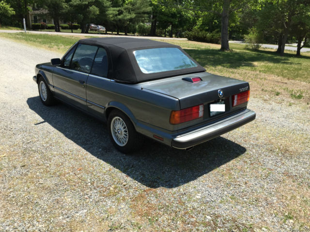 1987 Gray BMW 3-Series Convertible