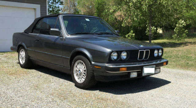 1987 Gray BMW 3-Series Convertible