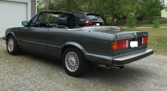 1987 Gray BMW 3-Series Convertible