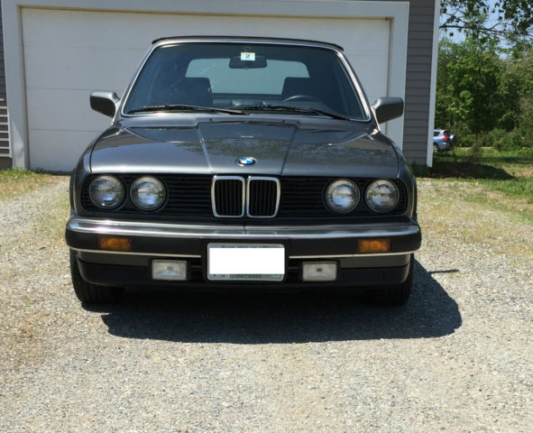 1987 Gray BMW 3-Series Convertible