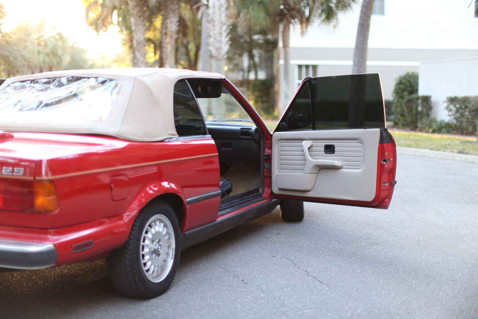 1987 Red BMW 3-Series Convertible
