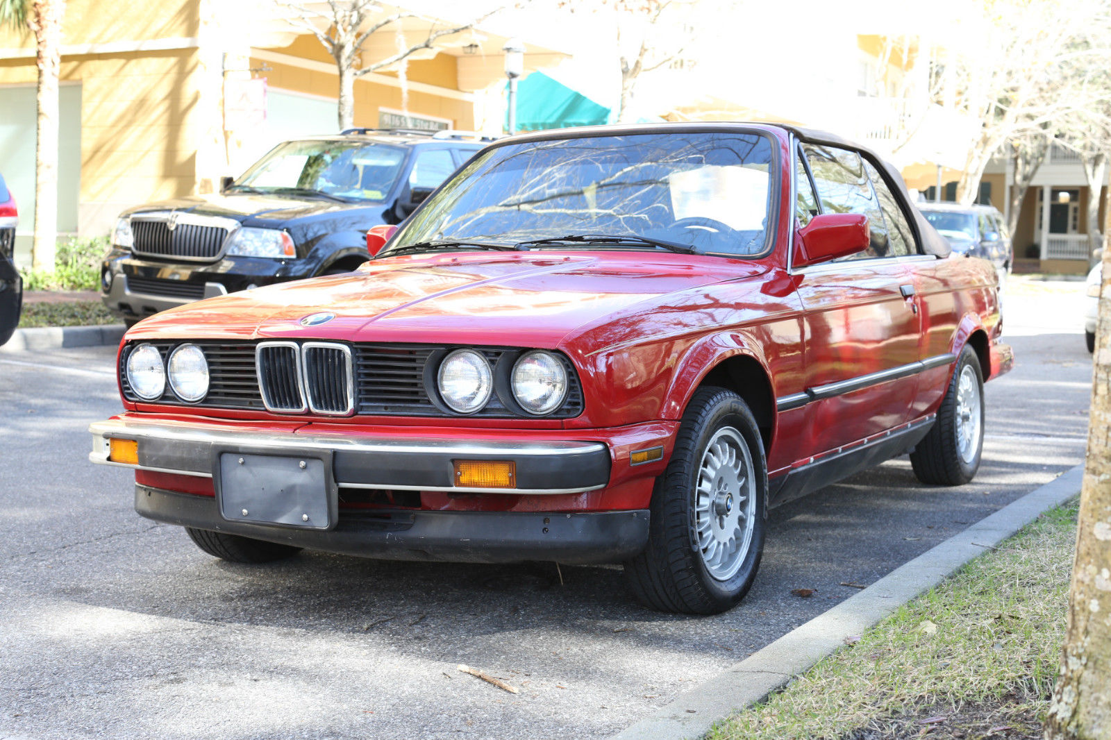 1987 Red BMW 3-Series Convertible