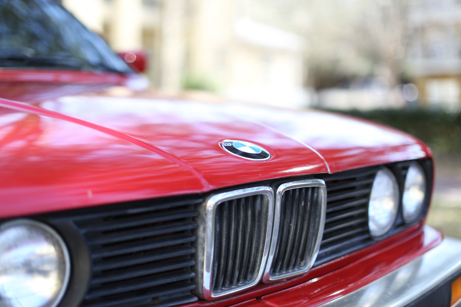 1987 Red BMW 3-Series Convertible