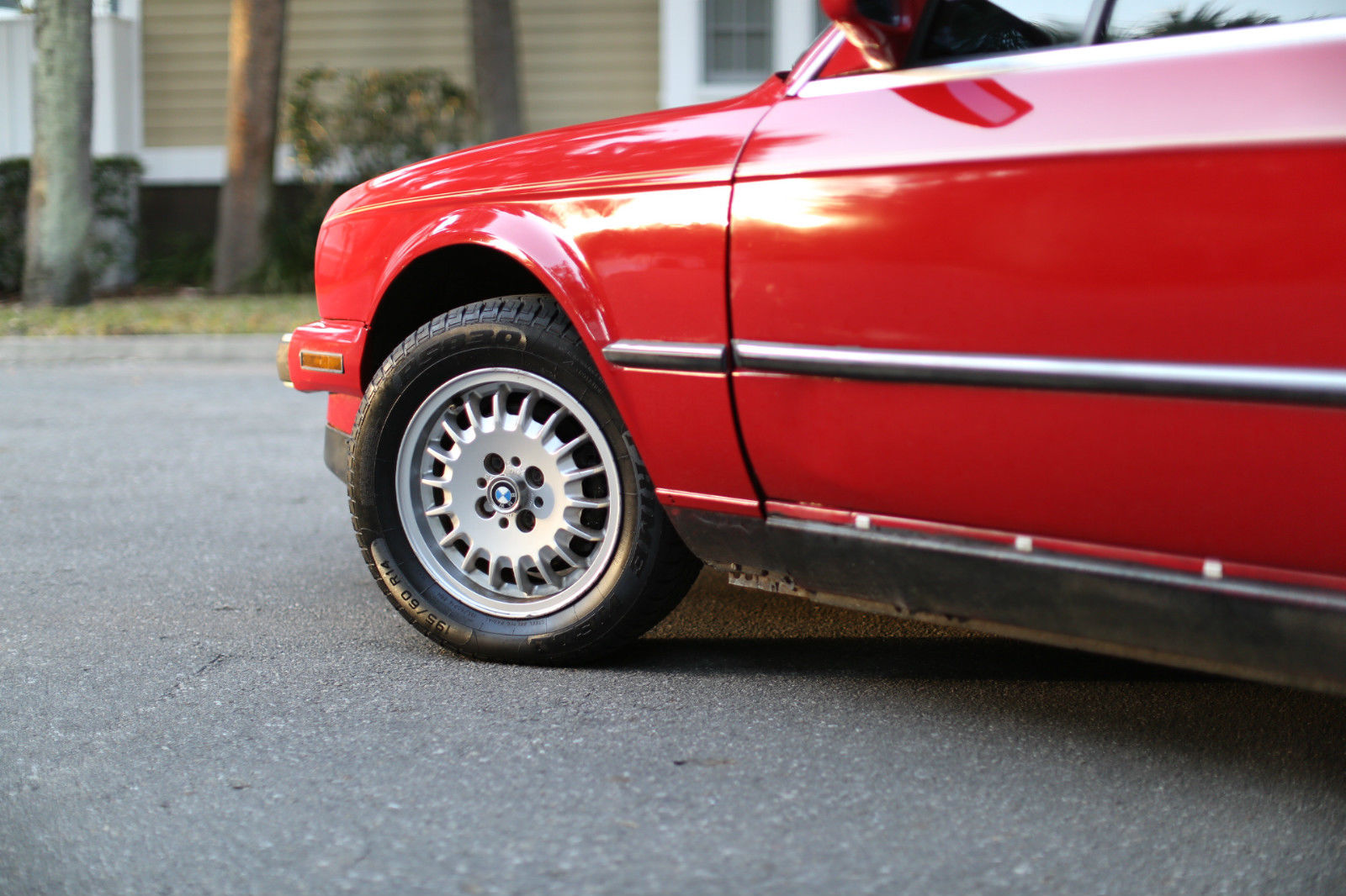 1987 Red BMW 3-Series Convertible