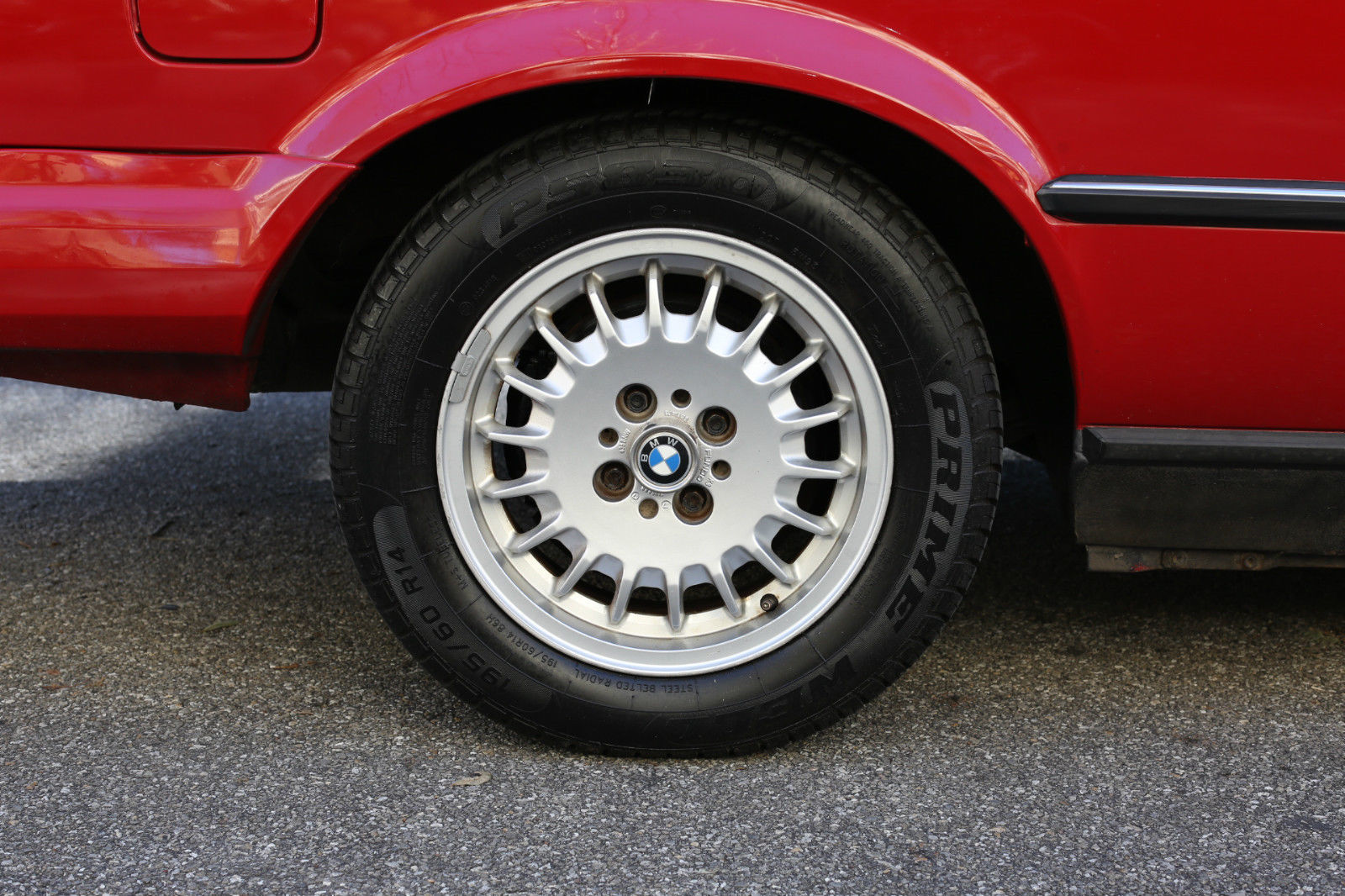 1987 Red BMW 3-Series Convertible