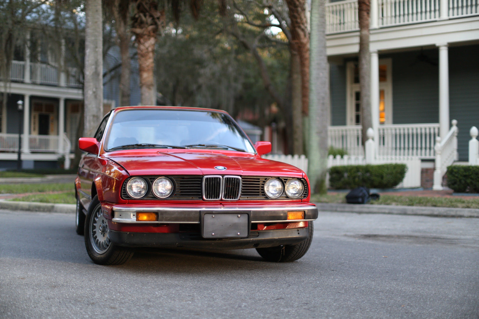 1987 Red BMW 3-Series Convertible