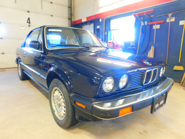 1987 Black BMW 3-Series Convertible