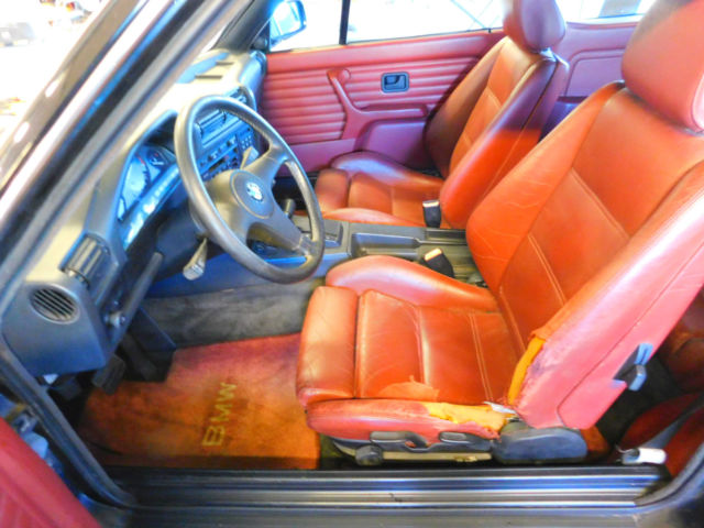 1987 Black BMW 3-Series Convertible