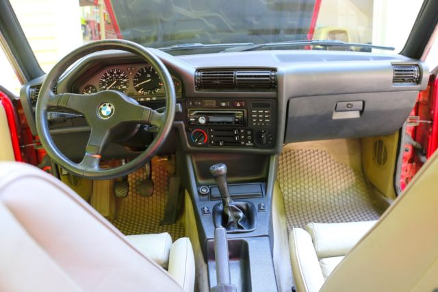 1987 Red BMW 3-Series Sedan