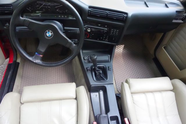 1987 Red BMW 3-Series Sedan