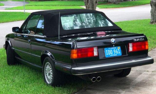 1987 Black BMW 3-Series 2DR
