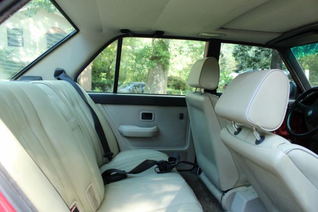 1987 Red BMW 5-Series Sedan