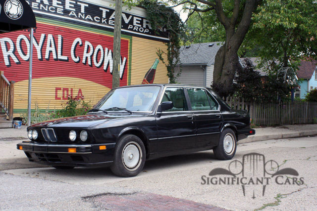 1987 Black BMW 5-Series Sedan