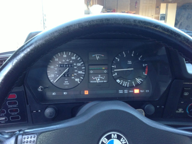 1987 Blue BMW 6-Series Coupe