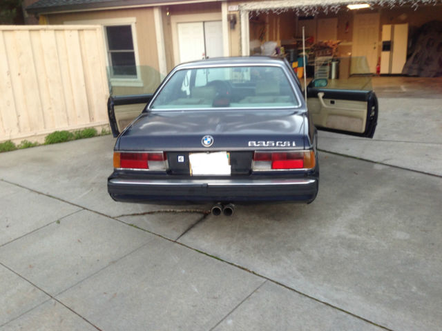 1987 Blue BMW 6-Series Coupe