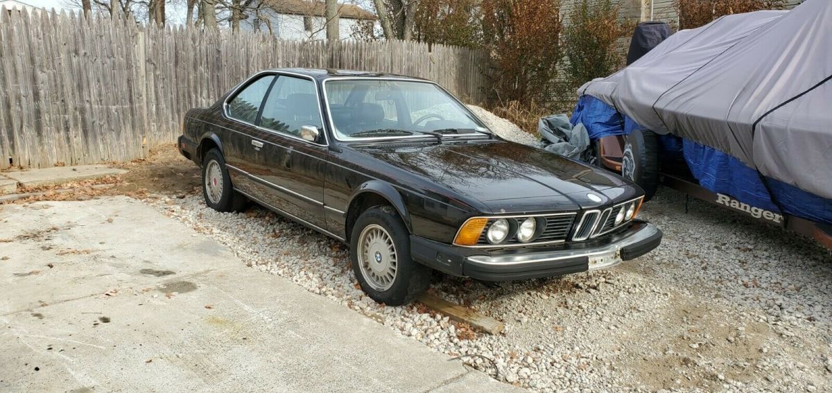 1987 Black BMW 6-Series Coupe