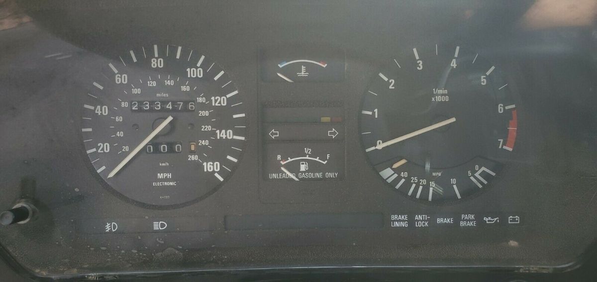 1987 Black BMW 6-Series Coupe