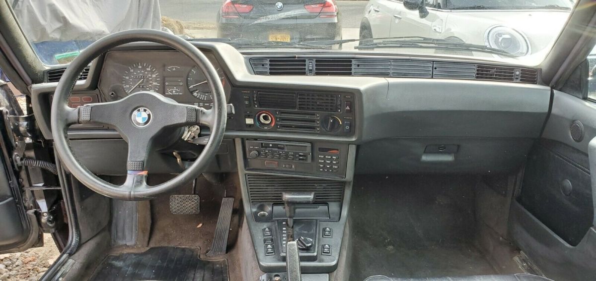 1987 Black BMW 6-Series Coupe