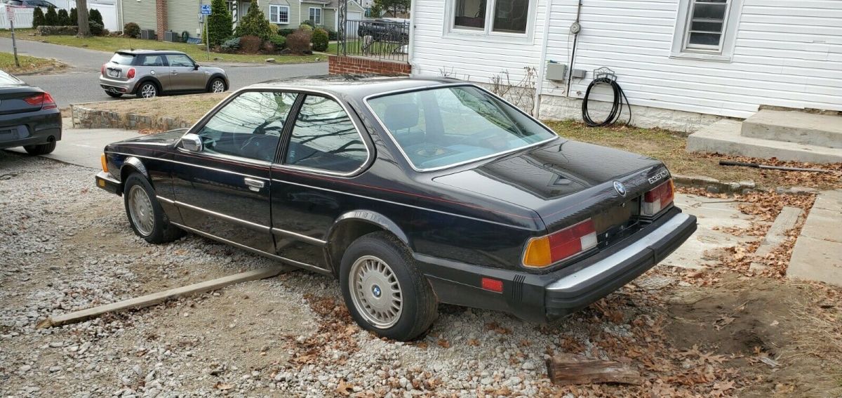 1987 Black BMW 6-Series Coupe