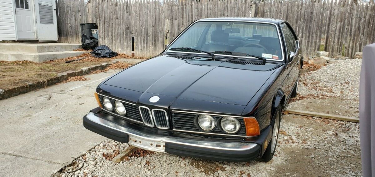 1987 Black BMW 6-Series Coupe