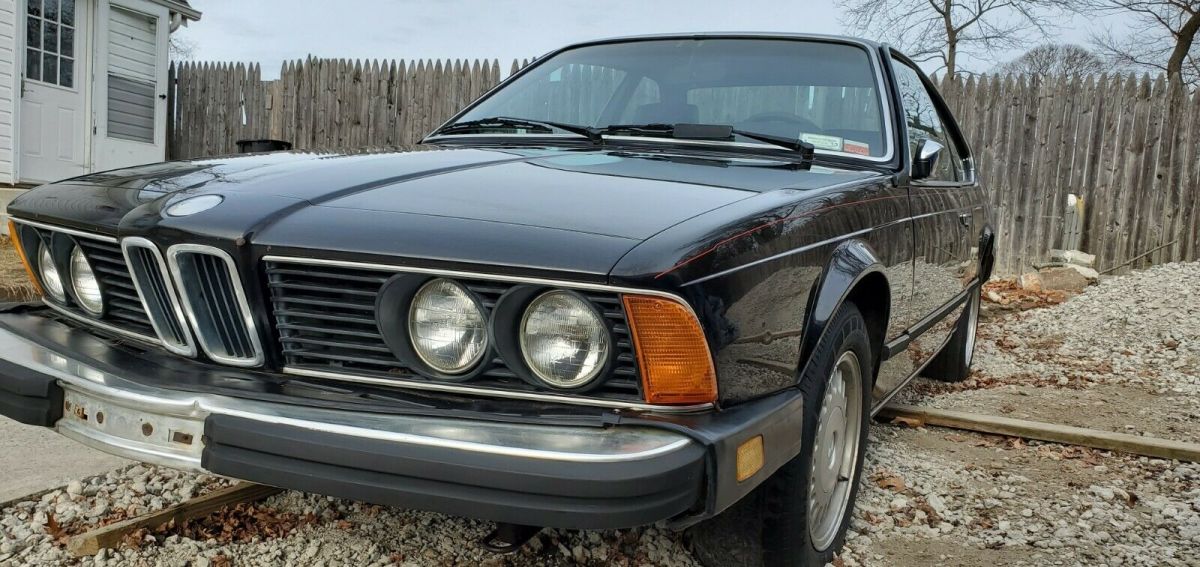 1987 Black BMW 6-Series Coupe