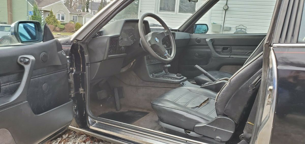 1987 Black BMW 6-Series Coupe