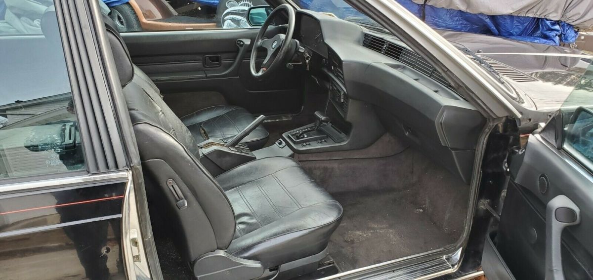 1987 Black BMW 6-Series Coupe