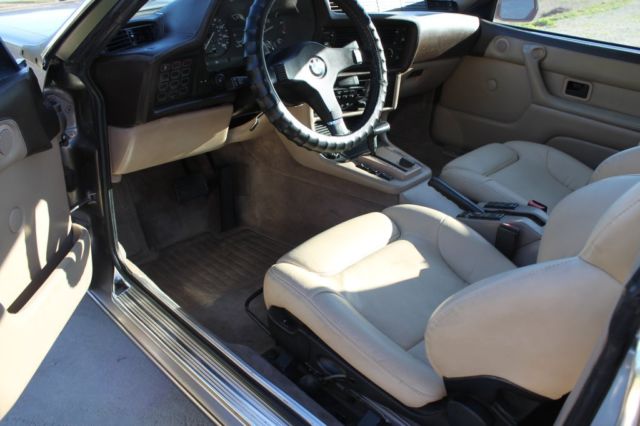 1987 Gold BMW 6-Series Coupe