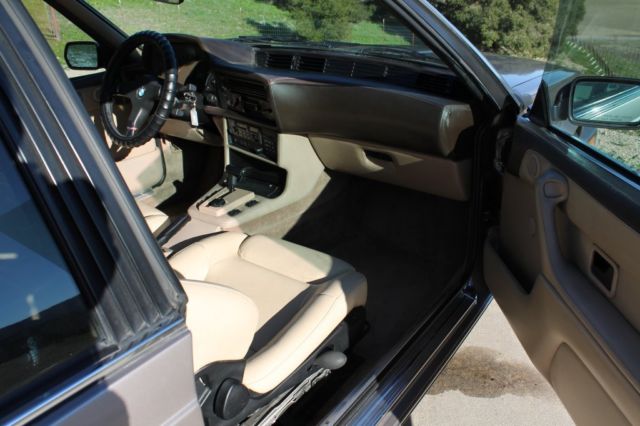 1987 Gold BMW 6-Series Coupe