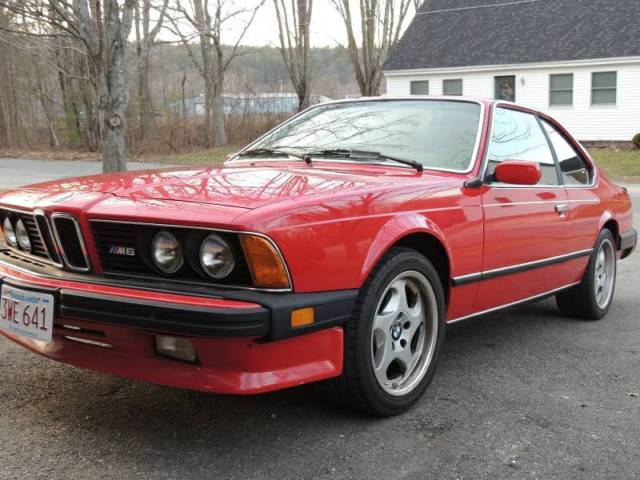 1987 Red BMW M6 Coupe