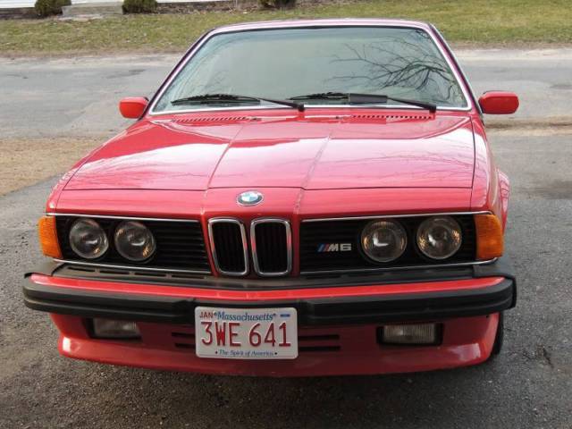 1987 Red BMW M6 Coupe