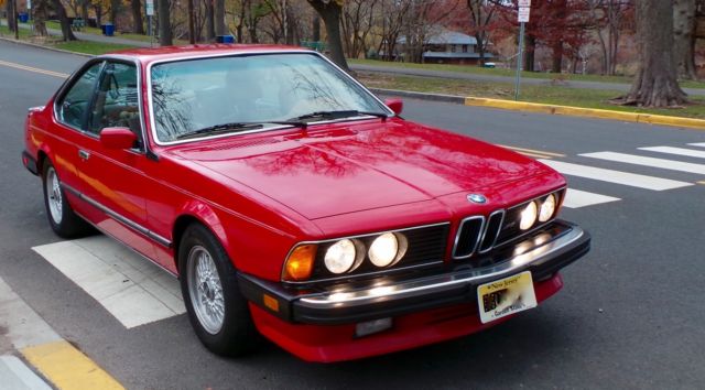 1987 Red BMW M6 Coupe