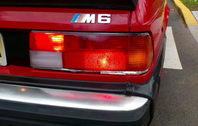 1987 Red BMW M6 Coupe
