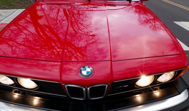1987 Red BMW M6 Coupe