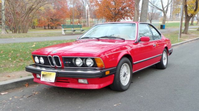 1987 Red BMW M6 Coupe