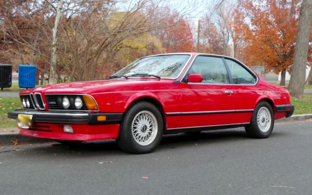 1987 Red BMW M6 Coupe