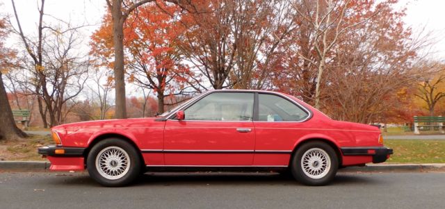 1987 Red BMW M6 Coupe